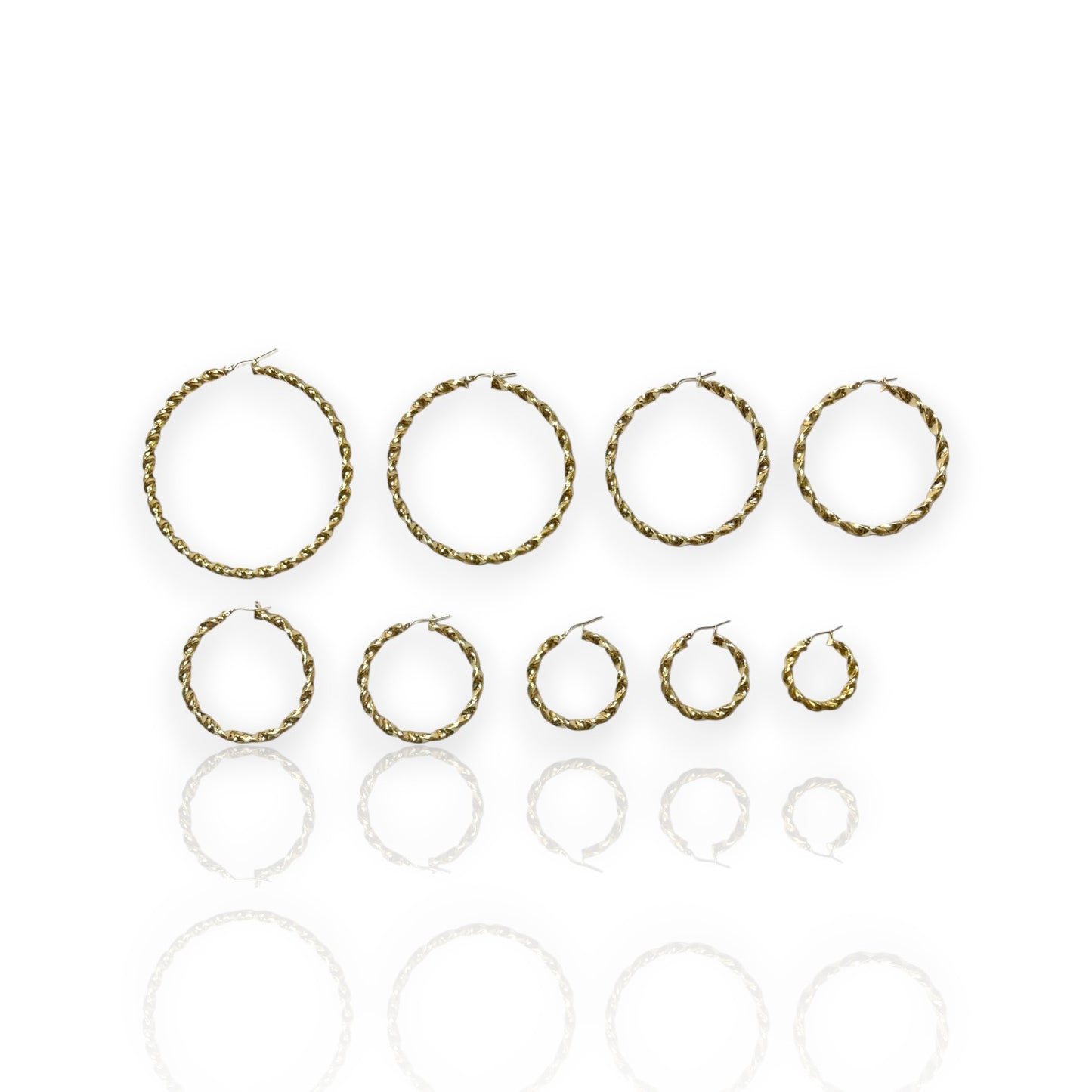 Hoop Earrings - 10K Yellow Gold