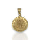 Guardian Angel Medallion Pendant - 14K Yellow Gold