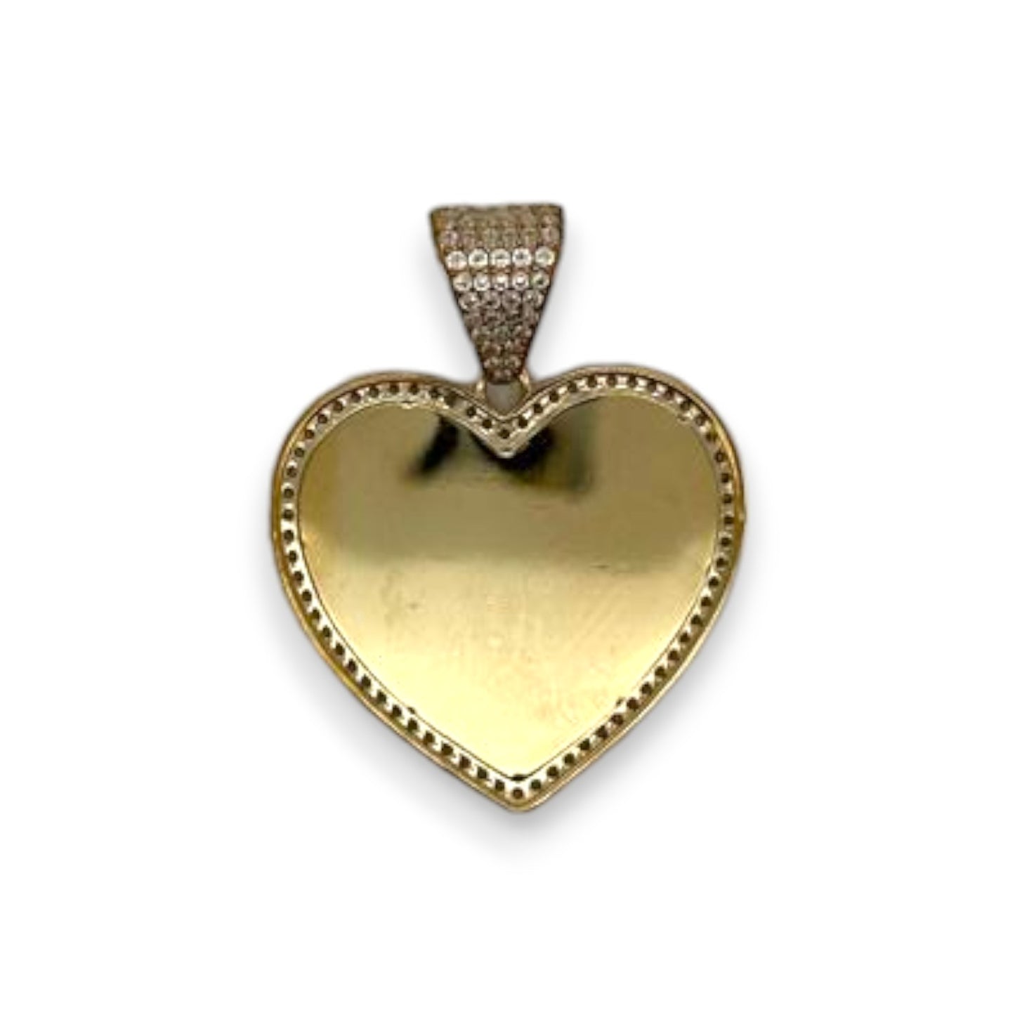 Heart Custom Picture Pendant - 10K Yellow Gold