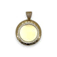 Circle Custom Picture Pendant - 10K Yellow Gold