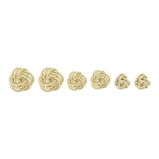 10K Yellow Gold - Love Knot Earrings