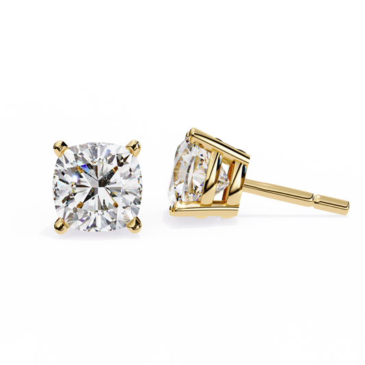 0.20 - 4 Carat Total Weight Diamond Earring Studs. 14K Solid Gold Lab Grown Diamond Studs. VS DEF Color. Diamond Earrings, Diamond Studs.