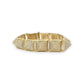 Pyramid Charm Bracelet - 10K Yellow Gold