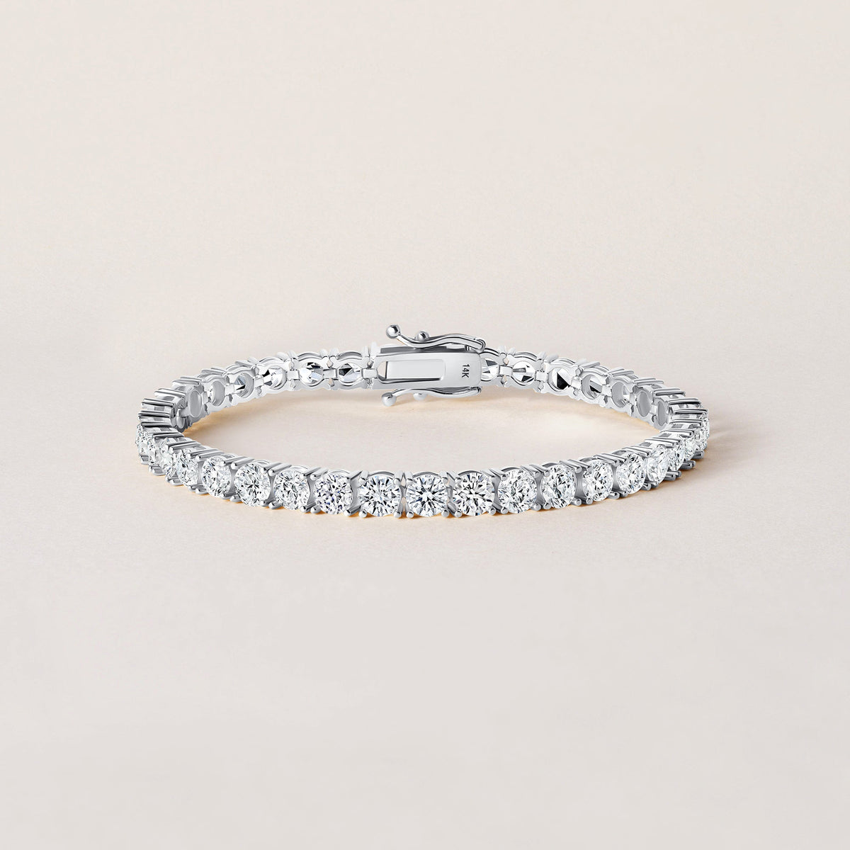 14K 4 Prong Tennis Bracelet