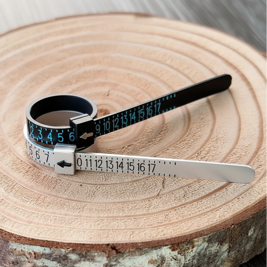 Reusable Ring Sizer | US Ring Sizer Tool | Full and Half Sizes | Find Your True Ring Size | Easy To Use | Adjustable