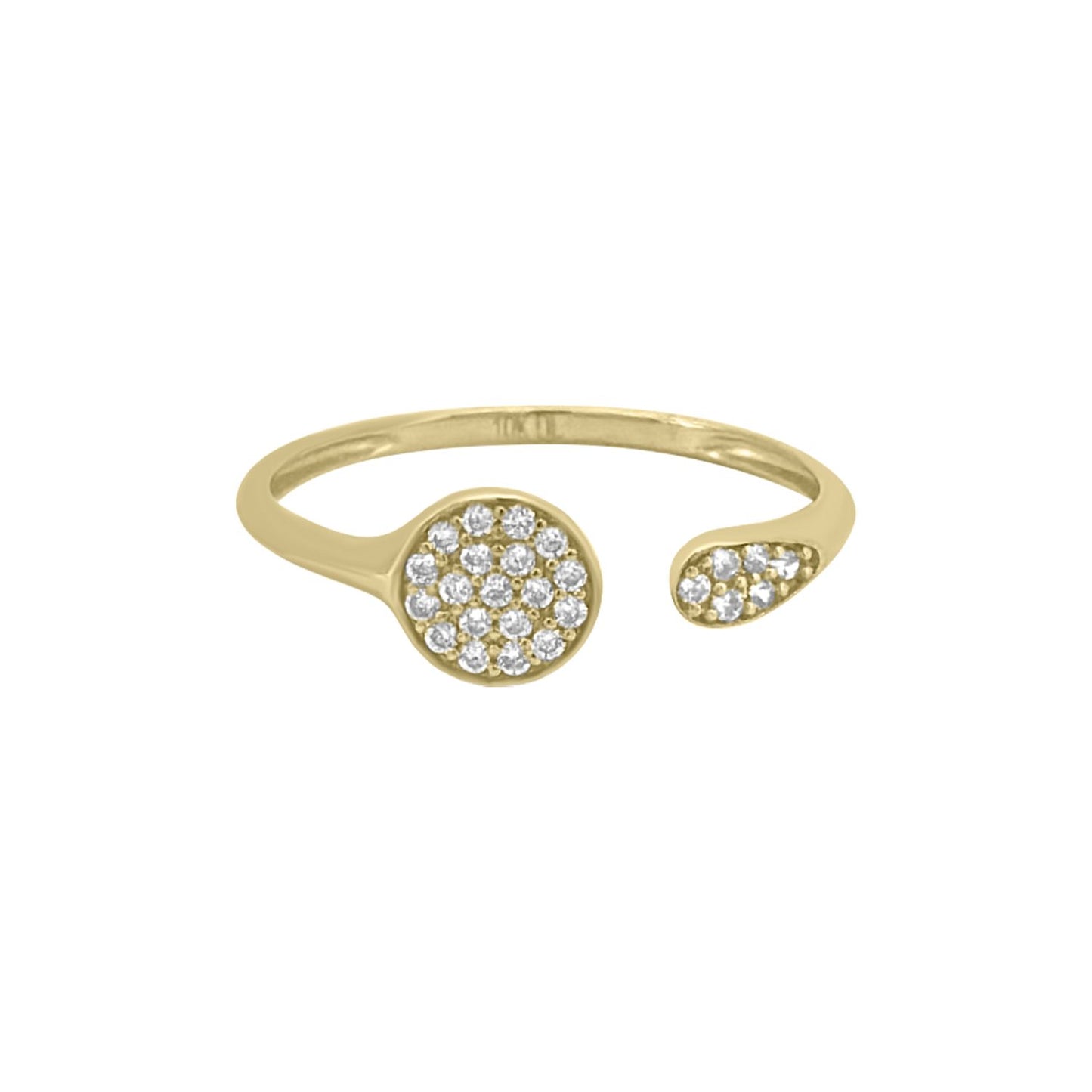 Infinity Ring CZ - 10K Yellow Gold