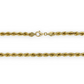 Rope Chain Necklace - 10K Yellow Gold - Hollow