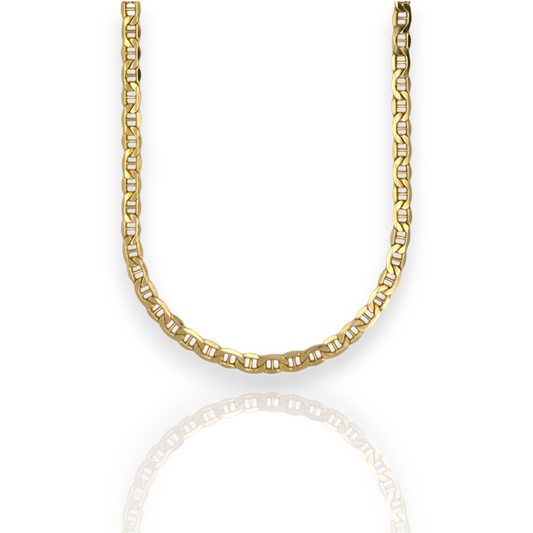 Mariner Link Chain Necklace - 10K Yellow Gold - Solid