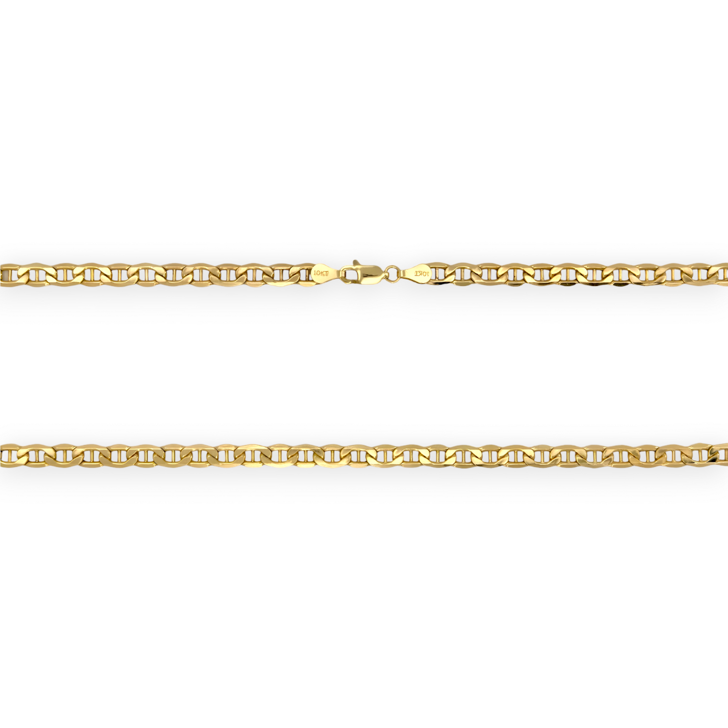 Mariner Link Chain Necklace - 10K Yellow Gold - Solid