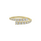 Twist Ring CZ - 10K Yellow Gold