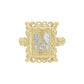 Initials Ring - 10K Yellow Gold