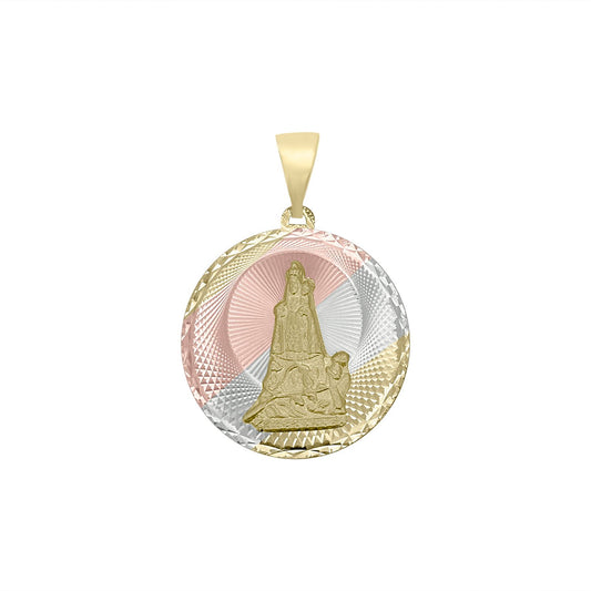 St Caridad Pendant - 14K Tri Color
