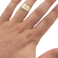 10K Yellow Gold Nugget Ring with French American Bulldog ring