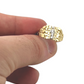 10K Yellow Gold Virgin Mary Guadalupe Two tone Ring - real yellow gold ring