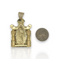 Virgin Mary Guadalupe 3D Pendant - 10K Yellow Gold - Size Variations