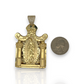 Virgin Mary Guadalupe 3D Pendant - 10K Yellow Gold - Size Variations