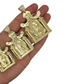 Virgin Mary Guadalupe 3D Pendant - 10K Yellow Gold - Size Variations