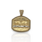 10K Yellow Gold Apostles Last Supper Charm/Pendant, Authentic, Textured Jesus Cross with Disciples Faith, Diamond Cut - Real 10k pendant
