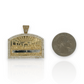 10K Yellow Gold Apostles Last Supper Charm/Pendant, Authentic, Textured Jesus Cross with Disciples Faith, Diamond Cut - Real 10k pendant