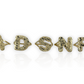 10K Solid Yellow Gold Nugget Bubble Initial Ring – Custom Letter Ring for Men & Women - ALL LETTERS