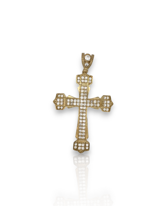 10k Yellow Gold Cross for Necklace Chain Religious Christian Pendant charm | for Men or Women, Solid Gold Faith Jewelry