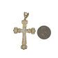 10k Yellow Gold Cross for Necklace Chain Religious Christian Pendant charm | for Men or Women, Solid Gold Faith Jewelry
