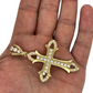 10k Yellow Gold Cross for Necklace Chain Religious Christian Pendant charm | for Men or Women, Solid Gold Faith Jewelry