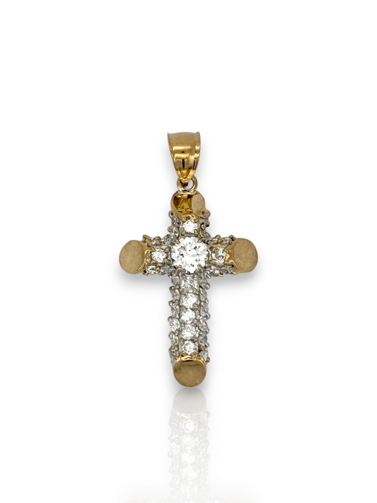 10k Yellow Gold Cross for Necklace Chain Religious Christian Pendant charm | for Men or Women, Solid Gold Faith Jewelry