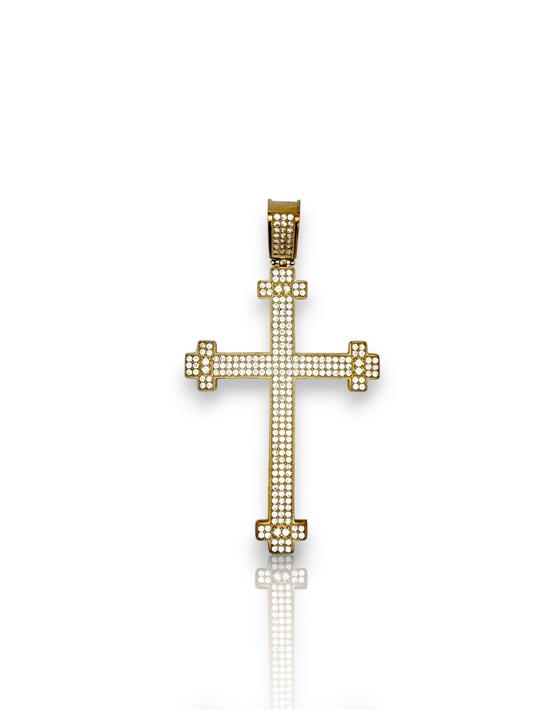 10k Yellow Gold Cross for Necklace Chain Religious Christian Pendant charm | for Men or Women, Solid Gold Faith Jewelry