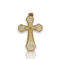 10k Yellow Gold Cross Pendant with Jesus Crucifix – Religious Christian Charm for Men or Women, Solid Gold Faith Jewelry