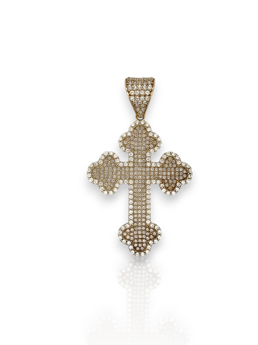 10k Yellow Gold Cross for Necklace Chain Religious Christian Pendant charm | for Men or Women, Solid Gold Faith Jewelry