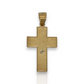 10k Yellow Gold Cross Pendant with Jesus Crucifix – Religious Christian Charm for Men or Women, Solid Gold Faith Jewelry