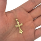 10k Yellow Gold Cross Pendant with Jesus Crucifix – Religious Christian Charm for Men or Women, Solid Gold Faith Jewelry (Copy)