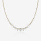 14K Graduated Tennis Necklace