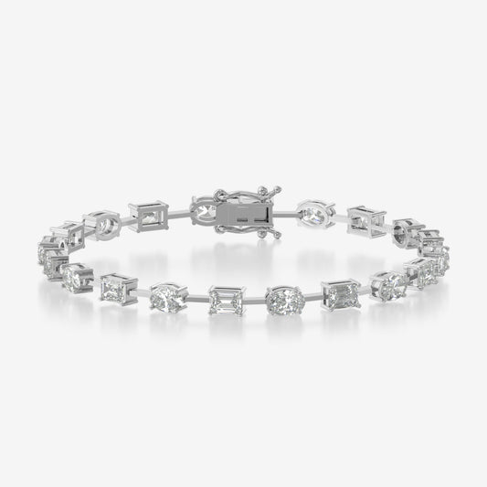 Oval Emerald Mixed Shape Bracelet