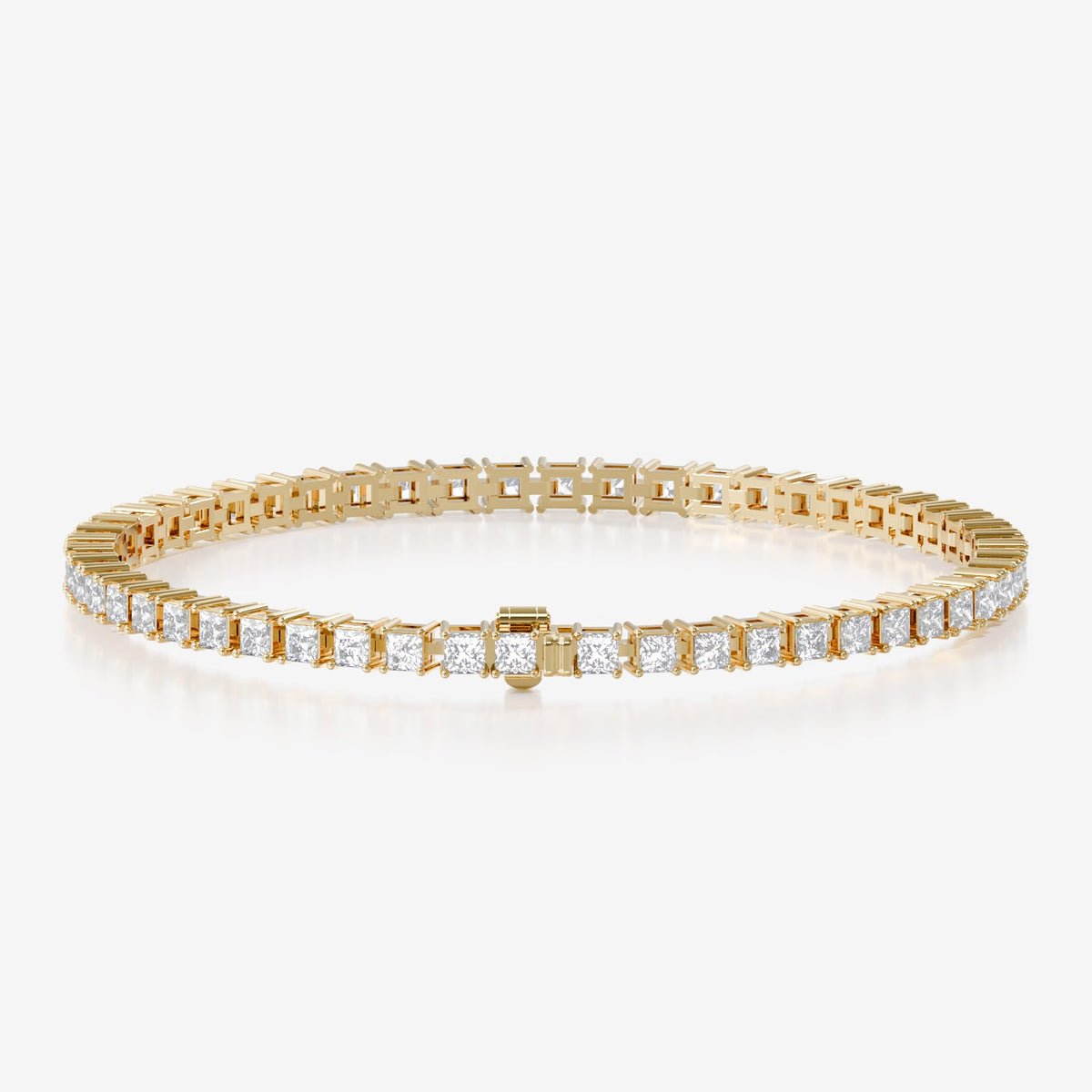 14K Princess Tennis Bracelet
