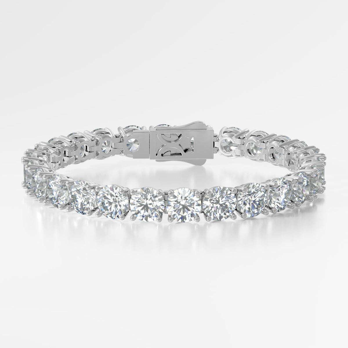 14K Elegant 4 Prong Tennis Bracelet