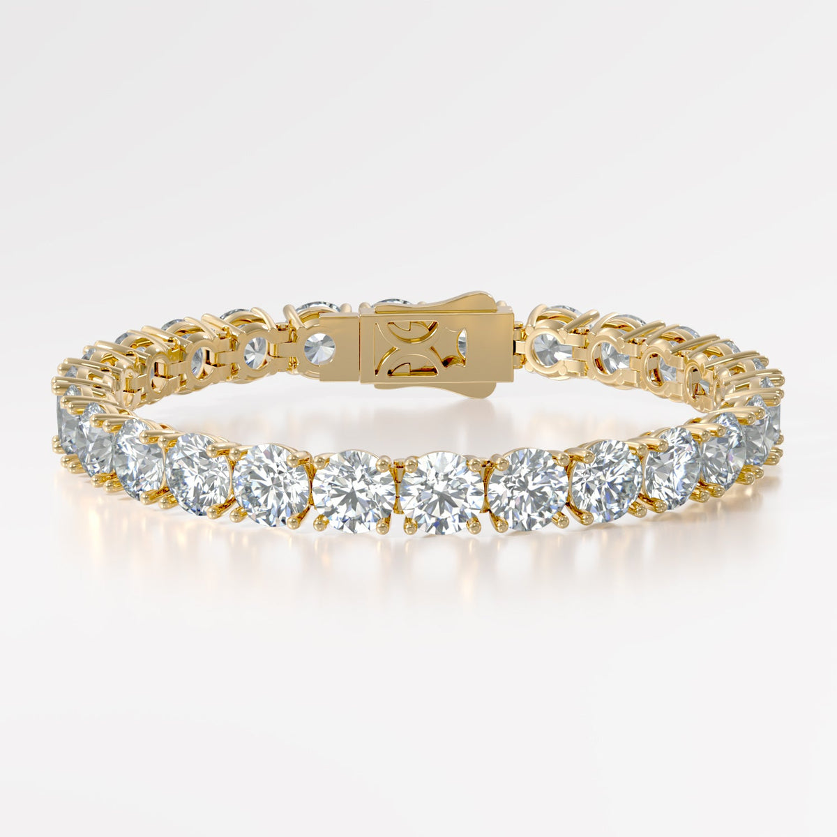 14K Elegant 4 Prong Tennis Bracelet