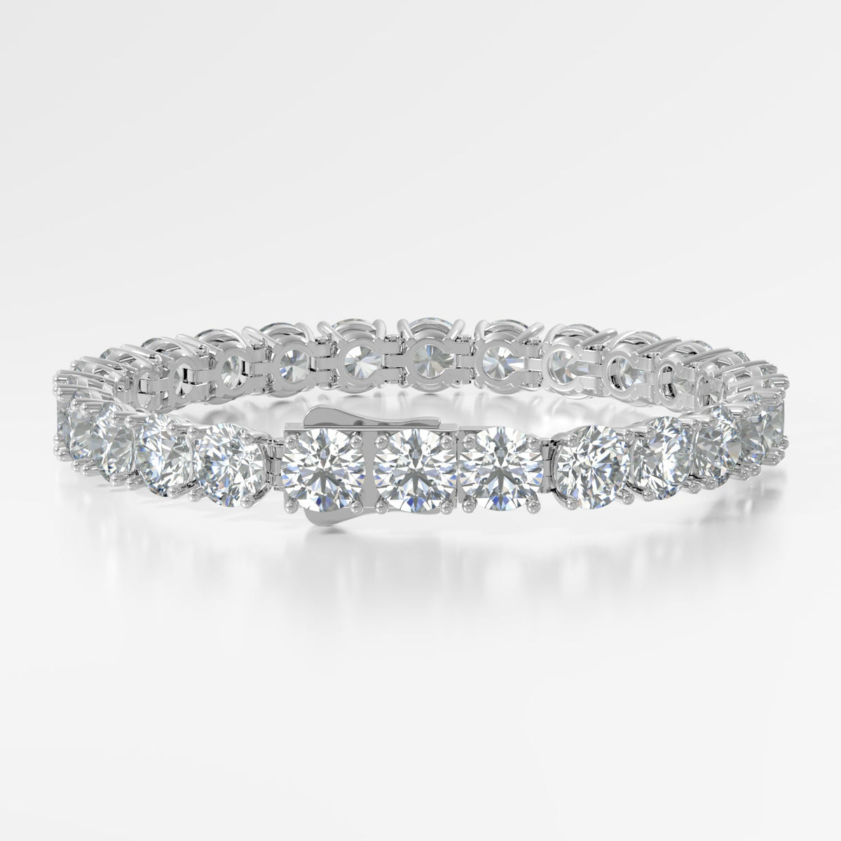 14K Elegant 4 Prong Tennis Bracelet