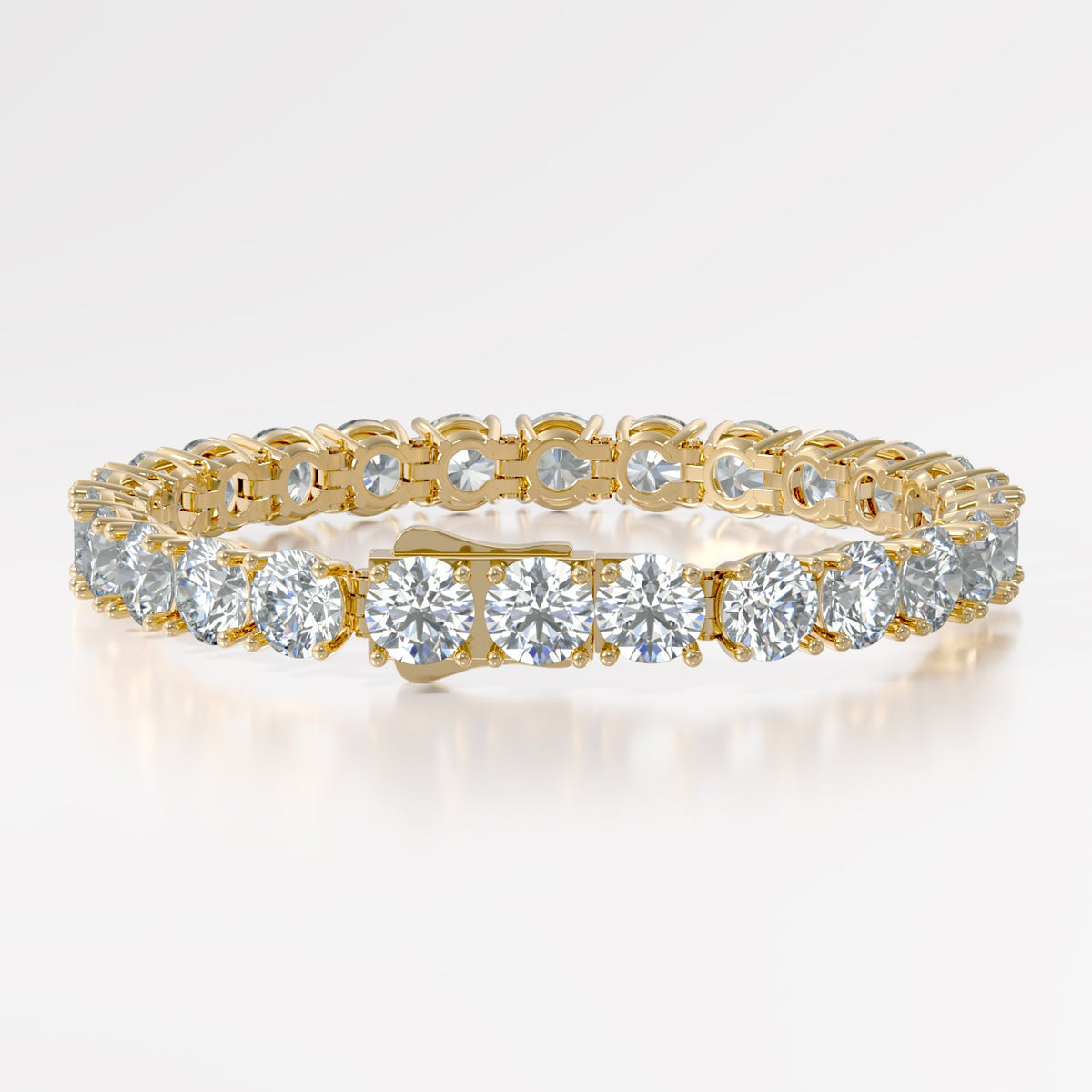14K Elegant 4 Prong Tennis Bracelet