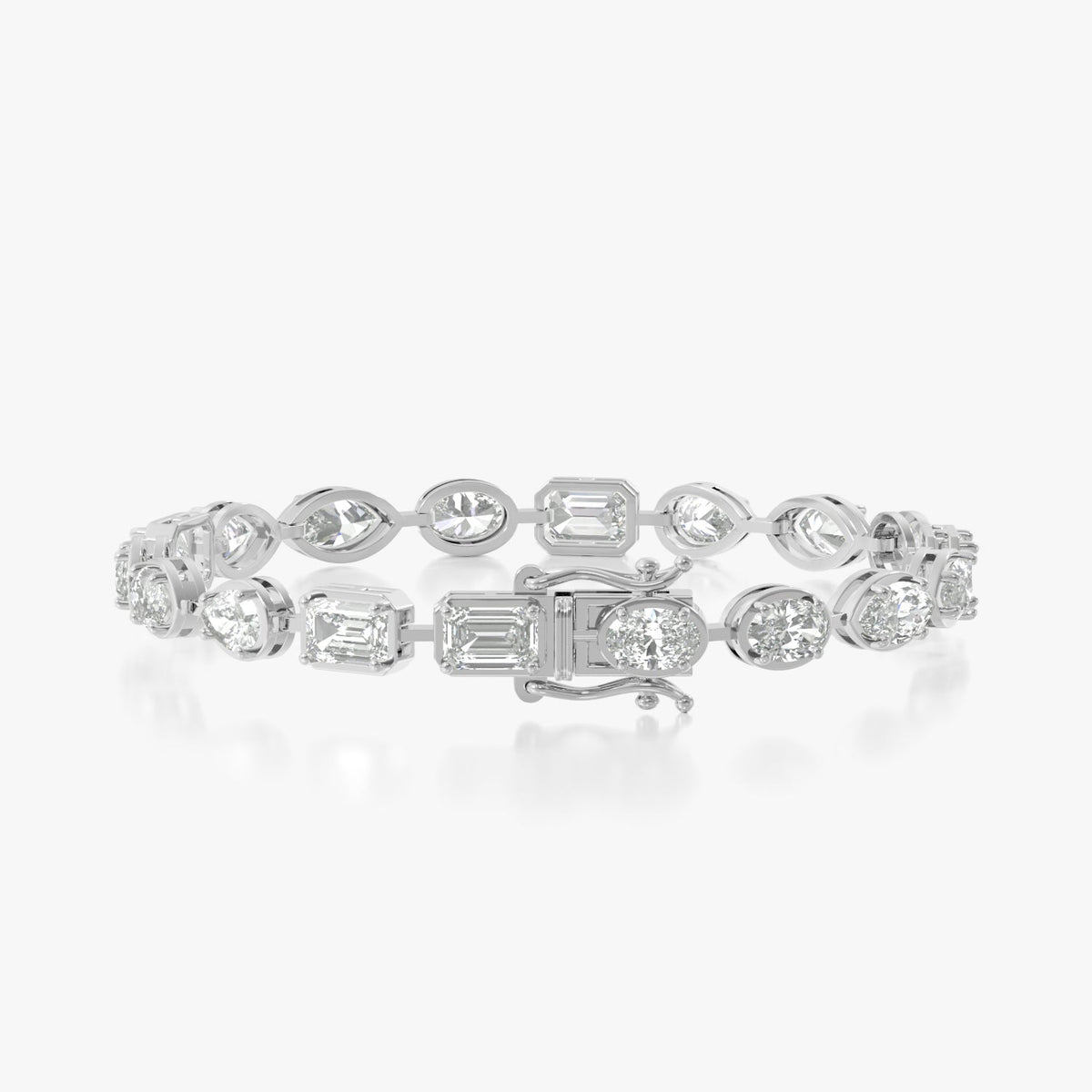 14K Mixed Shape Link Bracelet