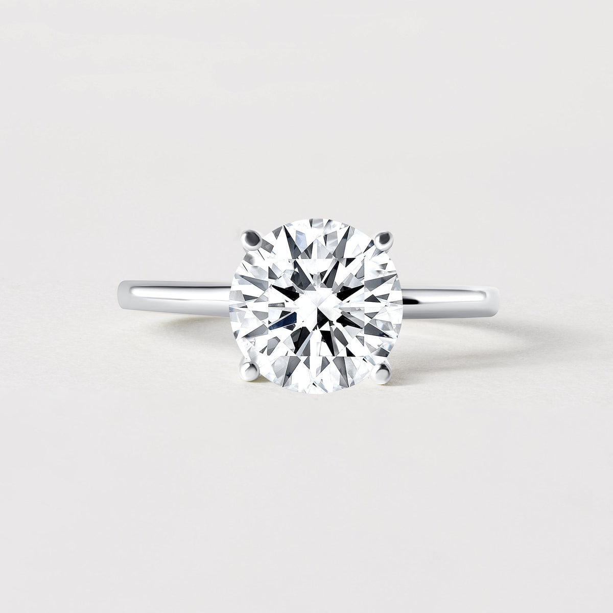 14K Round Solitaire — Classic