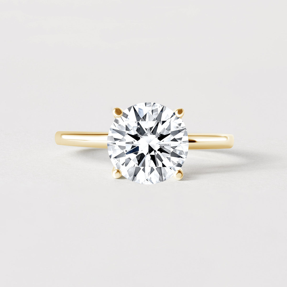 14K Round Solitaire — Classic