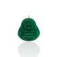 Genuine Jade Pendant Laughing Buddha - 14k Yellow Gold