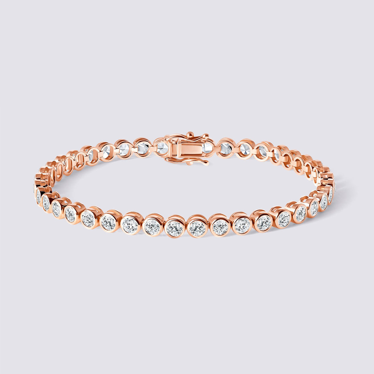 14K Bezel Tennis Bracelet