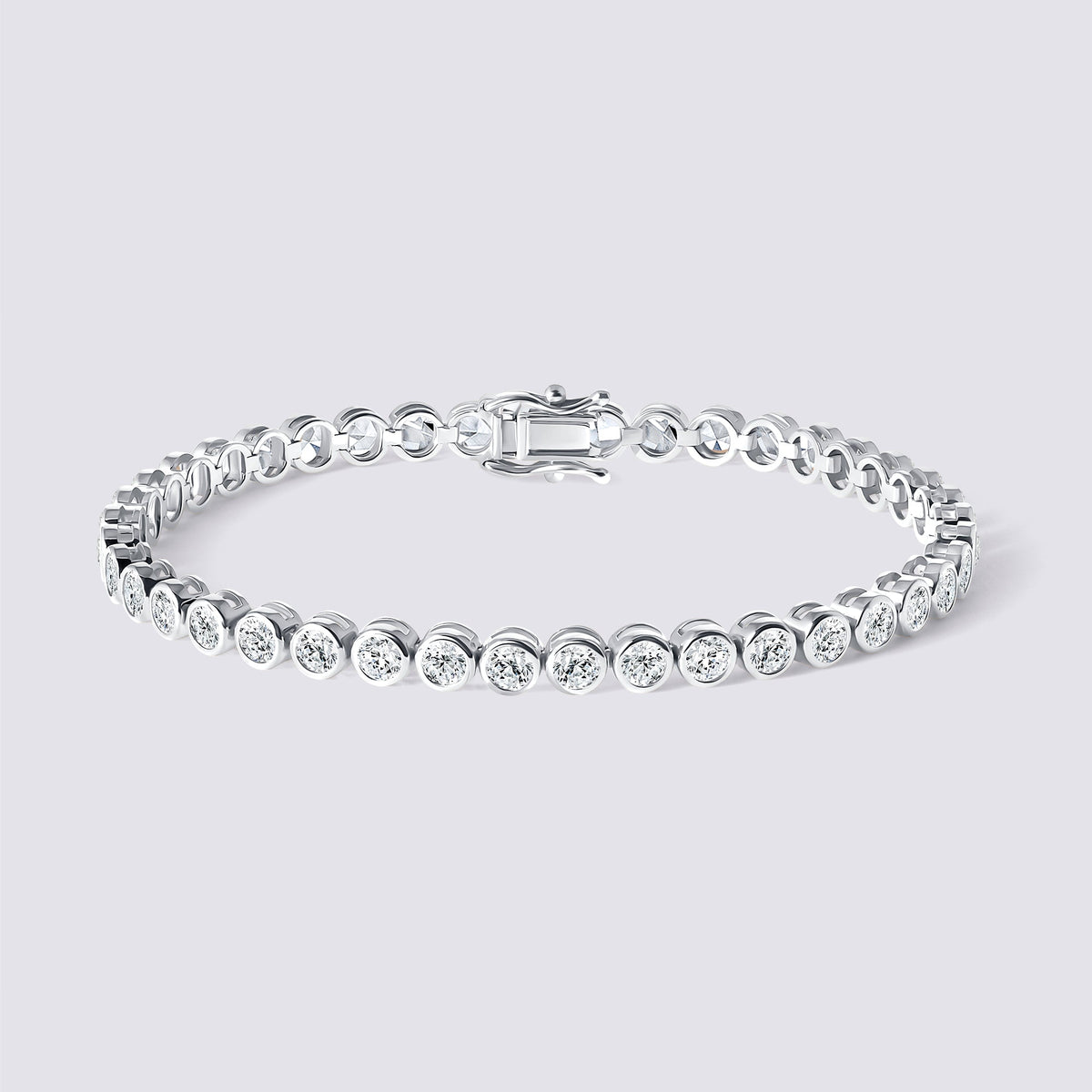 14K Bezel Tennis Bracelet