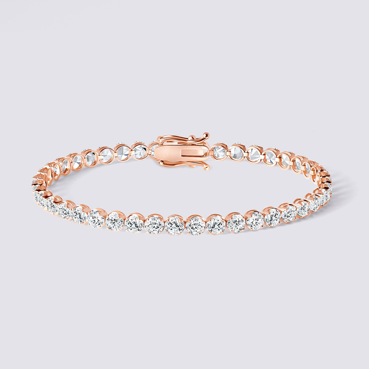 14K Illusion Tennis Bracelet