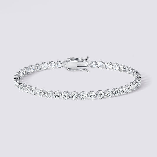 14K Illusion Tennis Bracelet