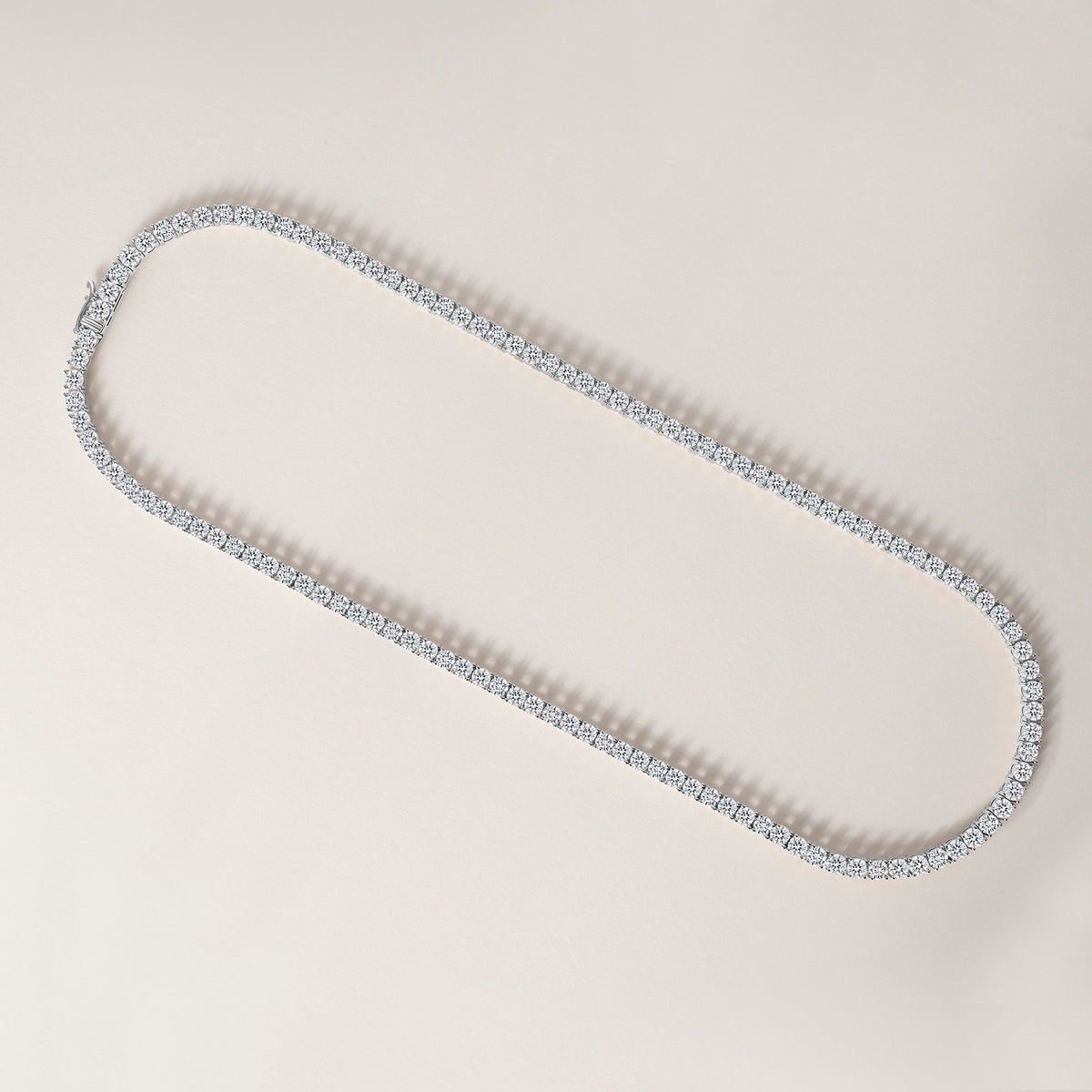 14K 4 Prong Tennis Necklace