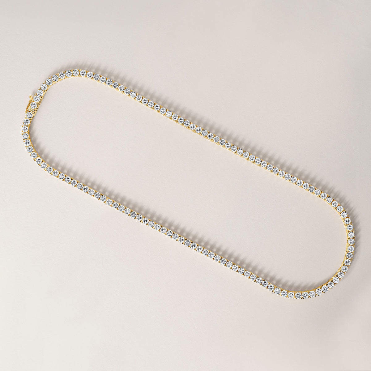 14K 4 Prong Tennis Necklace
